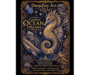 DeepZen Art Vol.3: Cosmic Ocean Dreams A Gothic Fantasy Ocean Coloring Book for Adults Featuring Mystic Jellyfish, Leviathans and Sea Creatures: A ... Cosmic Oceans, and Intricate Fantasy Art