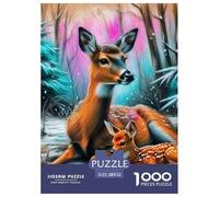 Deer, 1000-piece Jigsaw Puzzle, Cooperative Problem Solving Pastime Strengthening Relationships Patience Understanding, Enjoyable Household Activity Creating Quality Togetherness Moments, Suitable for