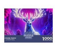Deer 1000 Piece Jigsaw Puzzle Educational Games Classic Jigsaw Puzzles Beautiful Decoration Puzzle for Travel Gifts,Present 38x26cm/1000pcs