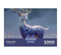 Deer 1000 Piece Jigsaw Puzzle Family Game Creative Animal Jigsaw Puzzles Beautiful Decoration Puzzle for Travel Gifts,Present 70x50cm/1000pcs