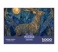 Deer 1000 Piece Jigsaw Puzzle Family Game Creative Jigsaw Puzzle Beautiful Decoration Puzzle for Travel Gifts,Present 70x50cm/1000pcs