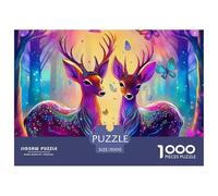Deer 1000 Piece Jigsaw Puzzle for Adults-Fun Challenging Games Beautiful Decoration 70x50cm/1000pcs