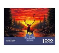 Deer 1000 Piece Jigsaw Puzzles for Adults And Kids Gifts Challenging Games Beautiful Decoration 70x50cm/1000pcs