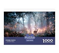 Deer 1000-piece Puzzle 70x50cm/1000pcs, Glowing Forest - Creative Stress-relief Game, Educational And Home Decoration, Gift for Families