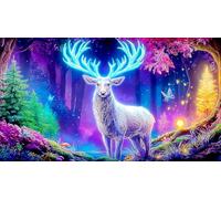 deer 1000 Piece Puzzle - Recycled Paper Jigsaw for Adults Kids Educational Challenge 75x50/1000pcs