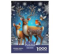 Deer, 1000-piece Puzzle Set, Mindful Entertainment for Quiet Evenings, Perfect for Collectors Or Creative Interiors, Suitable for Ages 14+, 70x50cm/1000pcs