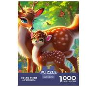 Deer 1000 Pieces Cute Ocean Animal Paper Jigsaw Puzzle - 100% Recycled Cardboard Decoration for Adults & Kids | 70x50cm/1000pcs