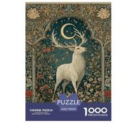 Deer 1000 Pieces Jigsaw Puzzles Engaging Educational Games Jigsaw Puzzle Beautiful Decoration for Gifts 70x50cm/1000pcs