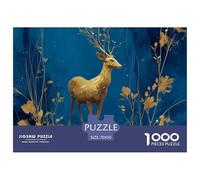 Deer 1000 Pieces Jigsaw Puzzles Engaging Educational Games Jigsaw Puzzle Beautiful Decoration for Gifts 70x50cm/1000pcs