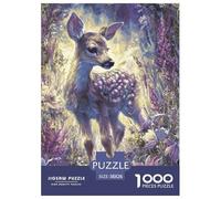 Deer 1000 Pieces Jigsaw Puzzles Engaging Family Games Fantastic Jigsaw Puzzles Unique Puzzle Gift for Adults & Families 38x26cm/1000pcs