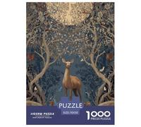 Deer 1000 Pieces Jigsaw Puzzles Engaging Family Games Jigsaw Puzzles Beautiful Decoration for Adults And Kids 70x50cm/1000pcs