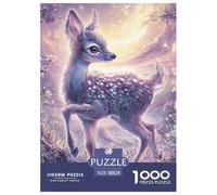 Deer 1000 Pieces Jigsaw Puzzles Engaging Home Decoration Fantastic Jigsaw Puzzle Beautiful Decoration for Adults And Kids 38x26cm/1000pcs