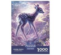 Deer 1000 Pieces Jigsaw Puzzles Engaging Home Decoration Fantastic Jigsaw Puzzles Unique Puzzle Gift for Gifts 70x50cm/1000pcs