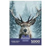 Deer 1000 Pieces Jigsaw Puzzles Engaging Home Decoration Jigsaw Puzzle Beautiful Decoration for Adults And Kids 70x50cm/1000pcs