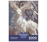 Deer 1000 Pieces Jigsaw Puzzles Engaging Home Decoration Jigsaw Puzzle Beautiful Decoration for Adults And Kids 70x50cm/1000pcs