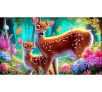 deer 1000 Pieces Jigsaw Puzzles for Adults Educational Games Jigsaw Puzzle Home Decors for Adults and Kids Age 12 Years Updeer75x50cm/1000pcs