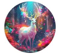 Deer 1000 Pieces Jigsaw Puzzles For Adults Educational Games Stress Relieving Entertainment Cultivate The Spirit of Teamwork for Family Decorations 1000pcs (67.5x67.5cm)