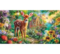 deer Adult Jigsaws Puzzle 1000 Pieces Recycled Paper Educational Game Challenge for Wall Decoration and Gifts Beautiful Decoration Puzzle 70x50/1000pcs