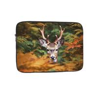 Deer Among Thick Leaves Laptop Bag 13 inch Business Briefcase Gifts for Men Women Water Resistant Laptop Sleeve Carry On Laptop Case Shockproof Protective Computer Bag Notebook Case