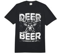 Deer and Beer Cheers Me Up Comfort Colors Adult Heavyweight T-Shirt