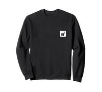 Deer Animal Icon Line Art Pocket Patch Badge Minimalist Sweatshirt