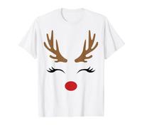 Deer Antler Buffalo Check Plaid Reindeer Hunter Womens Mens Value Graphic T-Shirt