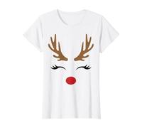 Deer Antler Buffalo Check Plaid Reindeer Hunter Womens Mens Value Graphic T-Shirt