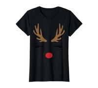 Deer Antler Buffalo Check Plaid Reindeer Hunter Womens Mens Value Graphic T-Shirt