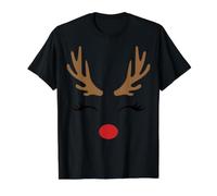 Deer Antler Buffalo Check Plaid Reindeer Hunter Womens Mens Value Graphic T-Shirt