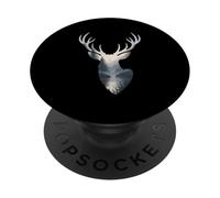 Deer Antlers Deer Hunting Season Wildlife Hunter Outdoor PopSockets Adhesive PopGrip