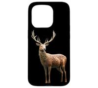 Deer Antlers Hunting Stag Reindeer Hunter Red Deer Case for iPhone 15 Pro