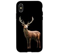 Deer Antlers Hunting Stag Reindeer Hunter Red Deer Case for iPhone X/XS