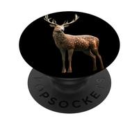 Deer Antlers Hunting Stag Reindeer Hunter Red Deer PopSockets Adhesive PopGrip