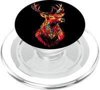 Deer Antlers Hunting Stag Reindeer Hunter Red Deer PopSockets PopGrip for MagSafe