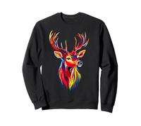 Deer Antlers Hunting Stag Reindeer Hunter Red Deer Sweatshirt