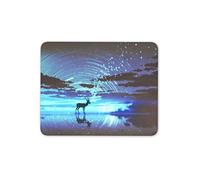 Deer at Night Mouse Mat Pad - Fantasy Art Gaming Art Gamer Computer #14026