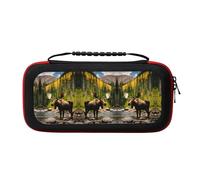 Deer Bear Moose 1 Portable Travel All Protective Bag Soft Lining for Switch Console Pro Controller Accessories