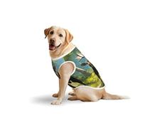 Deer Bear Mooseprint Medium Large Pets Vest Breathable Cozy Home Party Sleeveless Tank Top T-Shirt