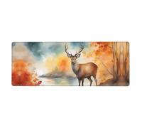 Deer by The River Mouse pad, Extended Desktop pad, Suitable for Office, e-Sports and Gaming Mouse Pads.