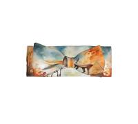 Deer by the river Printed Baby Headband, Soft and Breathable Bow Hair Accessory - Suitable for newborns 0-6 months old