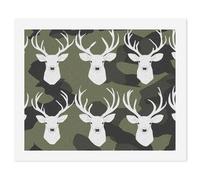 Deer Camouflage Pattern Funny Paint by Numbers for Adults Diy Painting by Number Kits Home Wall Decor