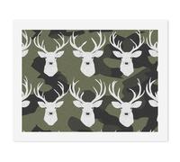 Deer Camouflage Pattern Funny Paint by Numbers for Adults Diy Painting by Number Kits Home Wall Decor