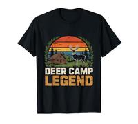 Deer Camp Legend Rustic Cabin Hunting Lodge T-Shirt