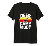 Deer Camp Mode Buck Hunting Retro Sunset Premium T-Shirt