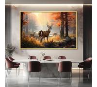 Deer Canvas Wall Art, Deer Wall Art, Deer Pictures Wall Decor, Deer Wall Decor, Fall Wall Decor, Fall Wall Art, Fall Canvas Wall Art, Forest Wall Art, Forest Canvas Wall Art, Wall Decor for Bedroom