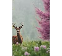 Deer Daries: Buck Up, Doe Down. Spring Themed Lined Notebook: With a Baby Deer to Colour In On Every Page