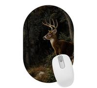 Deer Desktop Mouse Pad, Lightweight Non-Slip Computer Mouse Pad 11" x 7.1" for Home School and Office