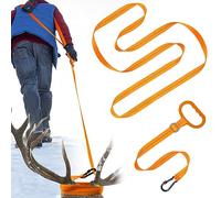 Deer Drag Harness Rope Strap Set - 1700lbs Load Hunting Gear Accessories for Men Women Hunter Pull Deer Animal Wood, Sturdy 1" Wide Nylon Straps with Handle (Total Length 10.9ft)