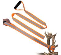 Deer Drag Rope with Harness, 5ft Heavy Duty Dragging Strap, Strong Pull Rope, Hunting Gear & Accessories with Reflective Strip & Non-Slip Handle