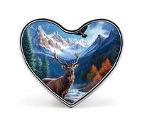 Deer Eagles1 Moon Cute Heart Lapel Pin Brooch Badge Clothes Jewelry Accessories for Men Women